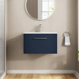 Hudson Reed Juno 600mm Wall Hung Single Drawer Vanity & Basin With Soft Close Drawers