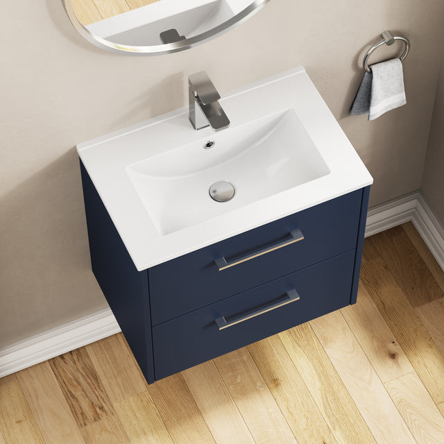 Hudson Reed Juno 600mm Wall Hung 2-Drawer Vanity Unit With Basin