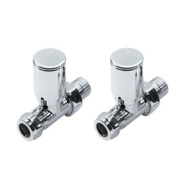 Radiator Valve Straight 15mm (Pair)