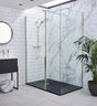 Brushed Nickel Wetroom Profile Kit (Wall Profile & Bracing Bar)