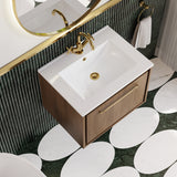 Lille 600mm Wall Hung Single Drawer Vanity with Basin - 1 Tap Hole