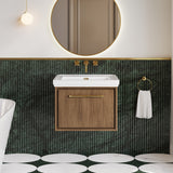 Lille 600mm Wall Hung Single Drawer Vanity with Basin - 0 Tap Hole