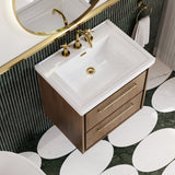 Lille 600mm Wall Hung 2-Drawer Vanity with Basin - 3 Tap Hole