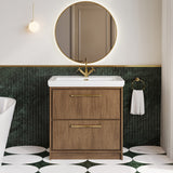 Lille 800mm Floor Standing 2-Drawer Vanity with Basin - 1 Tap Hole