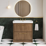 Lille 800mm Floor Standing 2-Drawer Vanity with Basin - 3 Tap Hole
