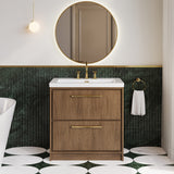 Lille 800mm Floor Standing 2-Drawer Vanity with Basin - 3 Tap Hole