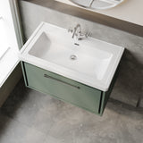 Lille 800mm Wall Hung Single Drawer Vanity with Basin - 1 Tap Hole