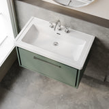 Lille 800mm Wall Hung Single Drawer Vanity with Basin - 3 Tap Hole