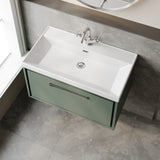 Lille 800mm Wall Hung Single Drawer Vanity with Basin - 1 Tap Hole