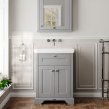 Hudson Reed Old London 600mm Floor Standing 2 Door Vanity Unit With Basin