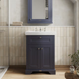 Hudson Reed Old London 600mm Floor Standing 2 Door Vanity Unit with 3 Tap Hole Fireclay Basin