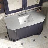 Hudson Reed Old London 1200mm Floor Standing 4 Door Vanity Unit with 3 Tap Hole Grey Marble Top Basin