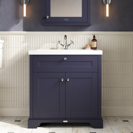 Old London 800mm 2-Door Unit & Contemporary Fireclay Basin 3TH