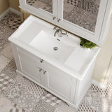 Hudson Reed Old London 1020mm Timeless Sand Floor Standing 2 Door Vanity Unit With 1 Tap Hole Ceramic Basin