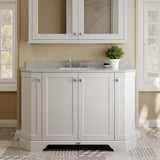 Hudson Reed Old London 1200mm Timeless Sand Floor Standing 4 Door Vanity Unit With Grey Marble Basin