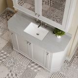 Hudson Reed Old London 1200mm Timeless Sand Floor Standing 4 Door Vanity Unit With Grey Marble Basin