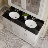 Hudson Reed Old London 1200mm Floor Standing 4 Door Vanity Unit With 1 Tap Hole Black Marble Top Double Basin