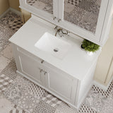 Hudson Reed Old London 1000mm Floor Standing 2 Door Vanity Basin Unit With Square Basin & Marble Top