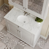 Hudson Reed Old London 1000mm Floor Standing 2 Door Vanity Unit with 1 Tap Hole Grey Marble Top Basin