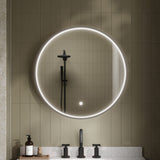 Mensa Black Inset Frame LED Mirror - 600mm