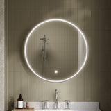 Mensa Polished Chrome Inset Frame LED Mirror - 600mm