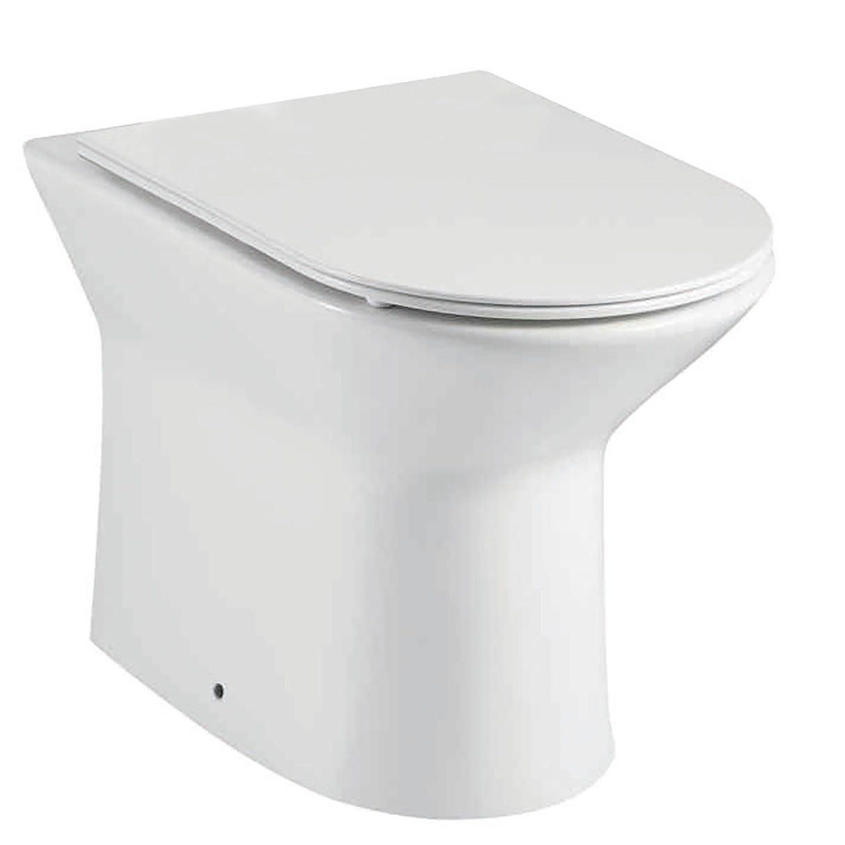 Round Rimless Back To Wall Pan Inc Soft Close Seat