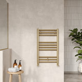 Lorica Straight Towel Radiator with Round Rails 800mm x 500mm