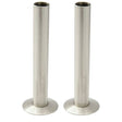 15mm Pipe and Rosettes Brushed Nickel (Pair)