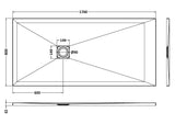 Rectangular Slimline Shower Tray 1700 x 800mm
