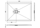 Rectangular Slimline Shower Tray 1200 x 900mm