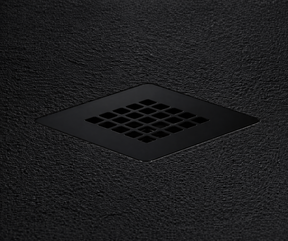 125 x 125 Black Stainless steel Grille (RAL 9005)