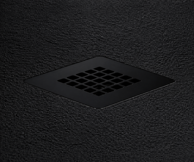 125 x 125 Black Stainless steel Grille (RAL 9005)