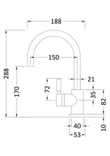 Tec Single Lever Mono Basin Mixer