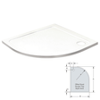 K-Vit 900 x 800mm RH Quadrant Low Profile Tray