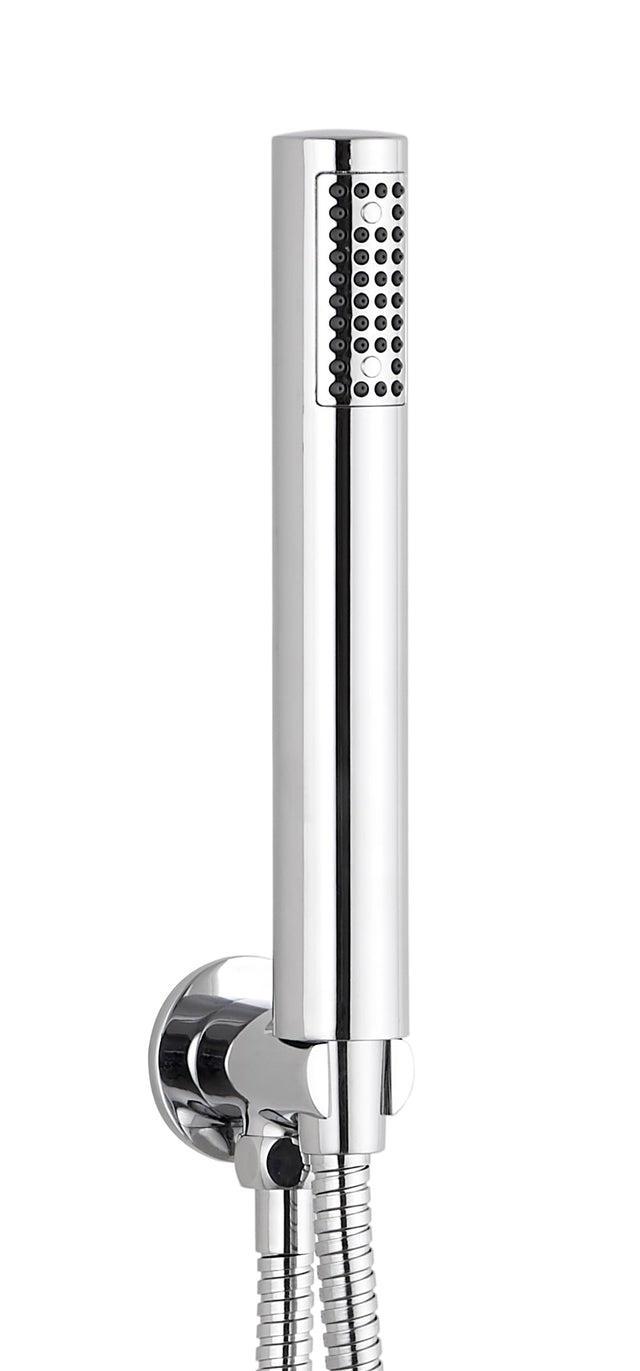Round Outlet Elbow with Wall Bracket Flex & Handset
