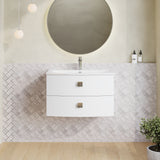 Hudson Reed Sarenna 700mm Wall Hung 2 Drawer Vanity Unit with Basin