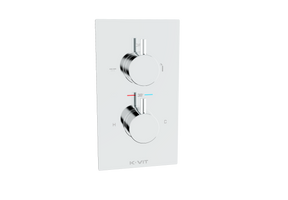 Plan concealed thermostatic shower valve+diverter