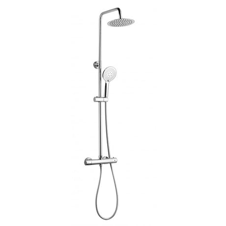 Plan Thermostatic Bar Shower with Ultra Slim Shower Drencher and Sliding Handset