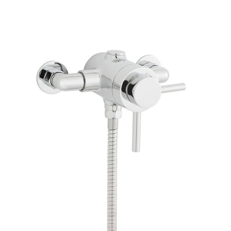 Plan exposed thermostatic shower valve