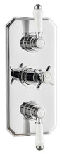 Klassique Triple Concealed Thermostatic Shower Valve Traditional Handle (2 way)