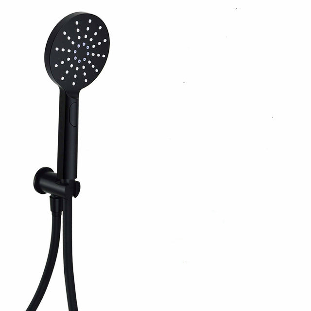 Nero Round Outlet Elbow with Wall Bracket and Handset