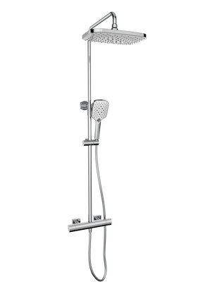 Kolt Shower with Sliding Handset and Drench Head Chrome