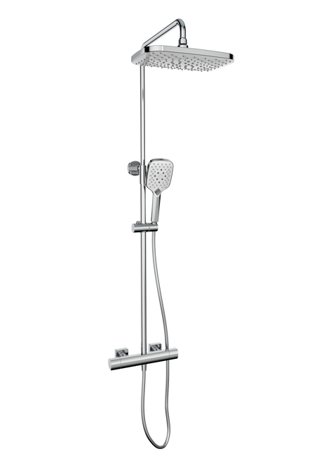 Kolt Shower with Sliding Handset and Drench Head Chrome