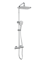 Kolt Shower with Sliding Handset and Drench Head Chrome