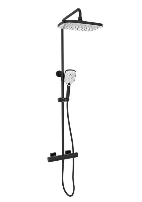 Kolt Shower with Sliding Handset and Drench Head Black