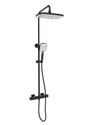 Kolt Shower with Sliding Handset and Drench Head Black