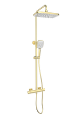 Kolt Shower with Sliding Handset and Drench Head Brass