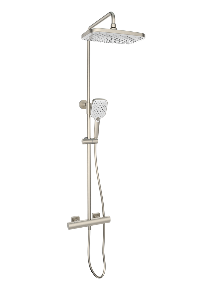 Kolt Shower with Sliding Handset and Drench Head Nickel