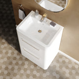 Hudson Reed Solar 600mm Floor Standing Vanity Unit With Ceramic Basin