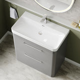 Hudson Reed Solar 800mm Floor Standing Vanity Unit With Ceramic Basin